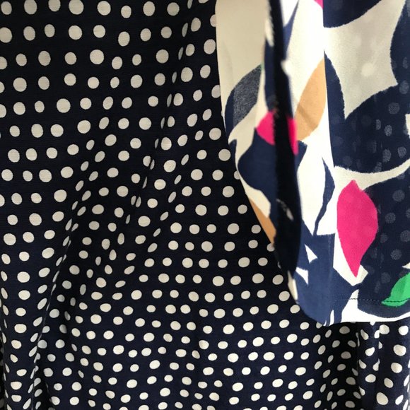 MEADOW RUE THROUGHWAY LAYERED TANK FLORAL DOTS M - Picture 3 of 5